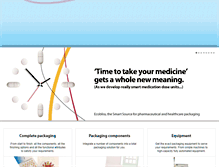 Tablet Screenshot of ecobliss-pharma.com